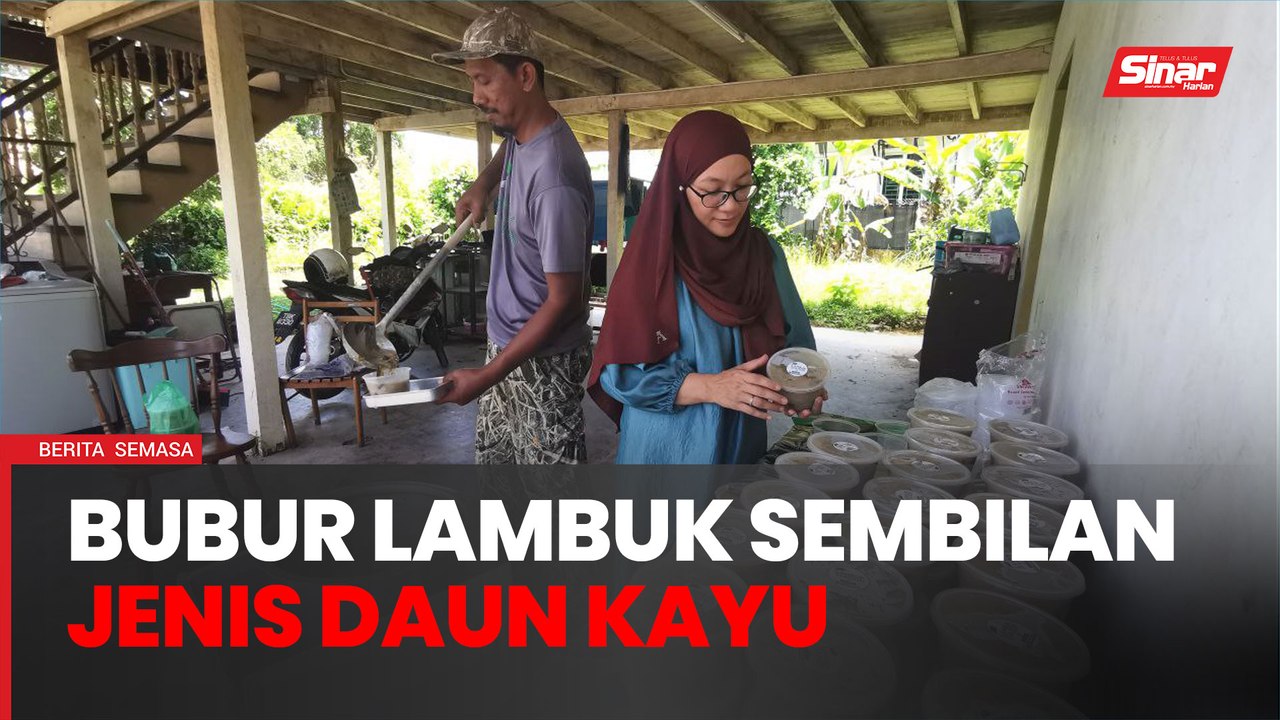 Bubur lambuk sembilan jenis daun kayu juadah istimewa Raya Enam