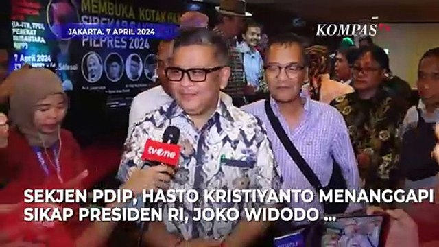 Hasto Kristiyanto Komentari Sikap Jokowi Terkait Isu Akan Ambil Alih Ketum Golkar atau PDIP