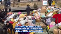 Inundaciones en Kazajistán provocadas por un repentino deshielo masivo