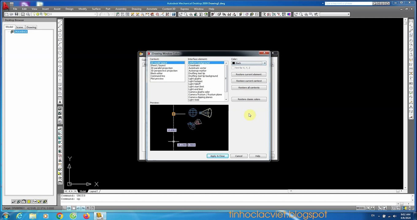 Hướng dẫn sử dụng Autodesk Mechanical Desktop 2009