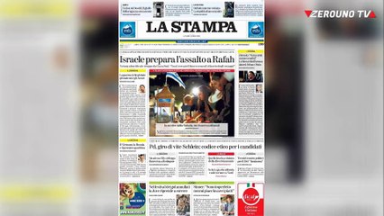 Le prime pagine dei quotidiani 08 Aprile 2024