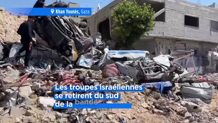 Israël retire ses troupes du sud de la bande de Gaza