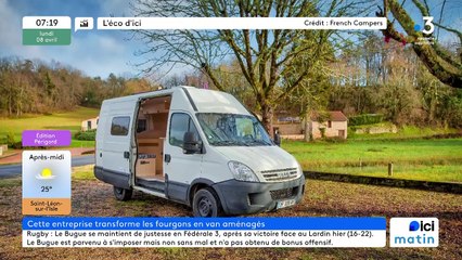 L'Eco d'Ici en Dordogne - Jonathan Wetzel, co-gérant de French Campers