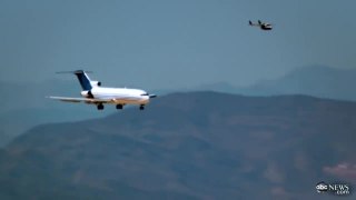 Test de accidente de un Boeing 727 en el desierto