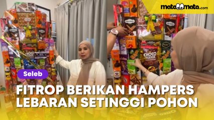 Nagita Slavina Kalah, Fitrop Berikan Hampers Lebaran ke Sahabat Setinggi Pohon: Isinya Super Banyak!