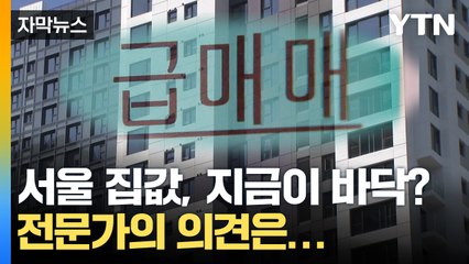 [자막뉴스] 서울 아파트값, 지금이 바닥? 전문가의 의견은... / YTN