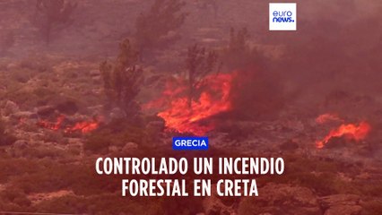 Los bomberos logran controlar un incendio en la isla griega de Creta