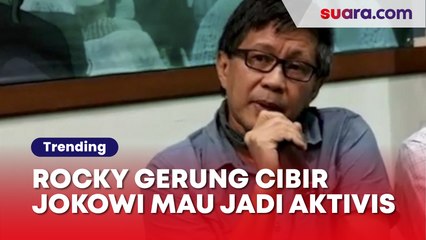 Rocky Gerung Cibir Jokowi yang Mau Jadi Aktivis Lingkungan Usai Lengser: Batalin Dulu Food Estate dan IKN