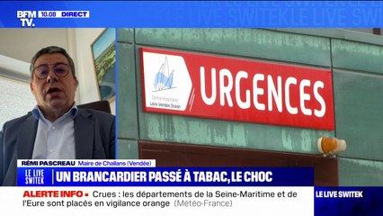 Brancardier passé à tabac en Vendée: "C'est un acte inacceptable", déclare Rémi Pascreau, maire de Challans