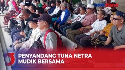 Penyandang Tuna Netra Mudik Bersama di Terminal Pulogebang