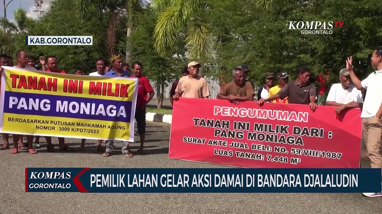 Tuntut Ganti Rugi, Pemilik Lahan Gelar Aksi Damai di Bandara Djalaludin