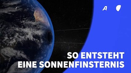 Videografik: So entsteht eine Sonnenfinsternis