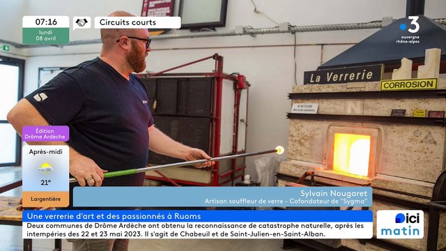 A Ruoms, Sygma , des artisans souffleurs de verre passionnés