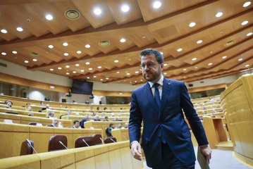Aragonès diu al senat que el referèndum i el finançament singular són inevitables, com l’amnistia