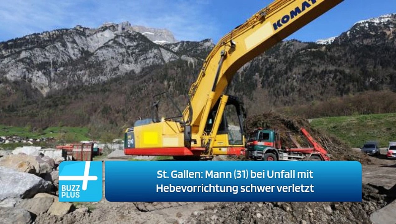 St. Gallen: Mann (31) bei Unfall mit Hebevorrichtung schwer verletzt