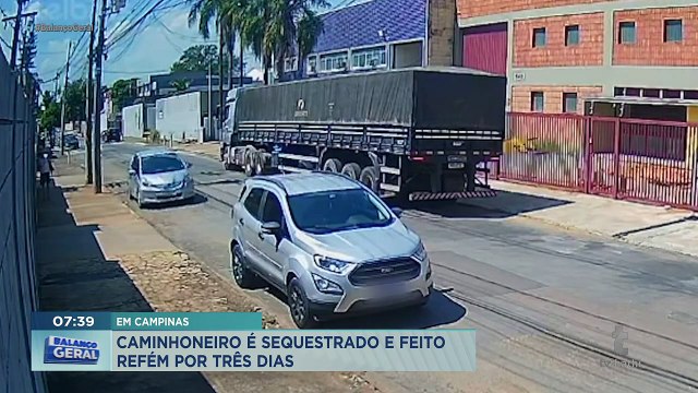 Caminhoneiro é alvo de sequestro relâmpago em Campinas