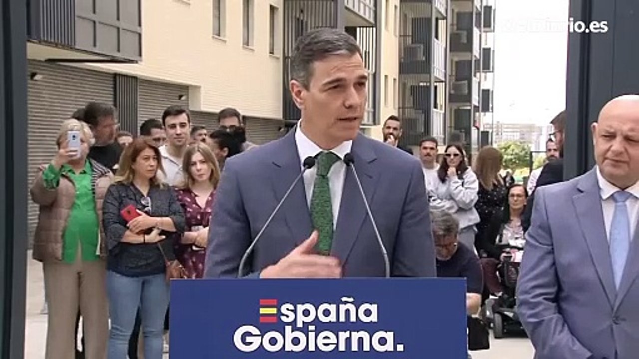 Sánchez anuncia el fin de la  'golden visa' "para que la vivienda sea un derecho y no un negocio especulativo"