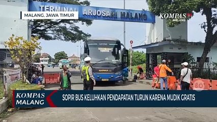 Sopir Bus Keluhkan Pendapatan Turun Karena Mudik Gratis