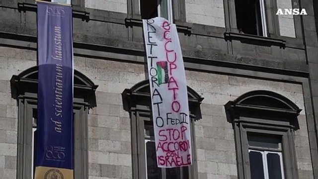 Occupato il rettorato della Federico II di Napoli per protesta filo-Palestinese