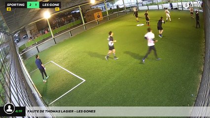 Faute de Thomas LAGIER - LES GONES