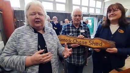 Cannock chase shed moves to new location.