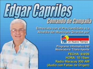 Edgar Capriles en Radio Maracay - Parte 1