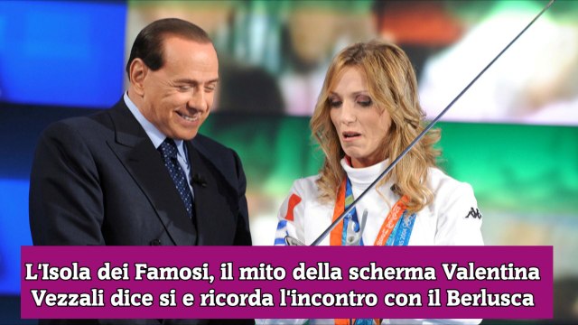 L'Isola dei Famosi, il mito della scherma Valentina Vezzali dice si e ricorda l'incontro con il Berlusca