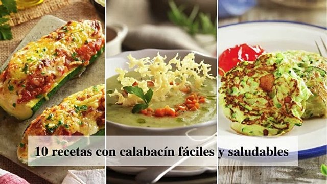 10 recetas con calabacín fáciles y saludables