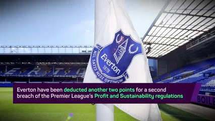 Breaking News - Everton deducted two points for second breach