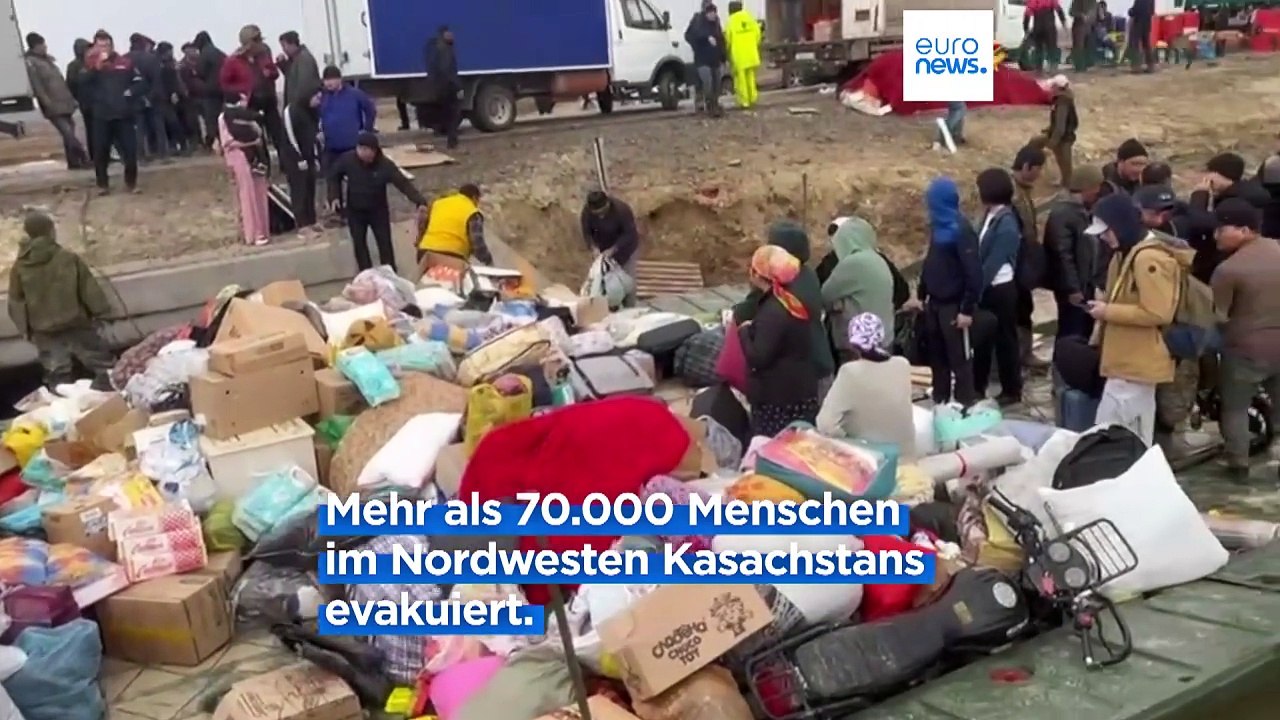 'Die stärksten Überflutungen seit 80 Jahren'  in Teilen Kasachstans und Russlands