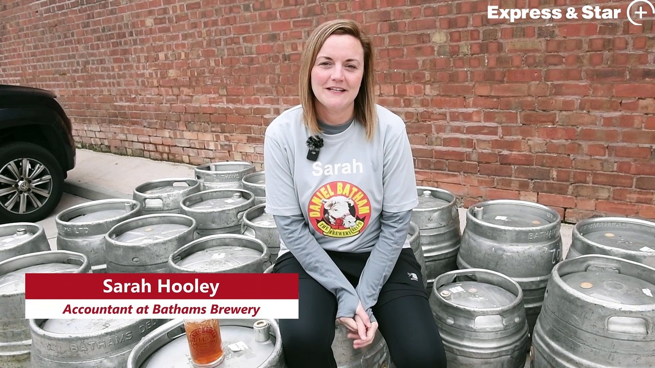 Sarah Hooley from Bathams Brewery, Brierley Hill gets set to run the London marathon.