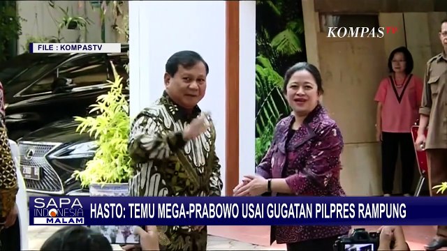 Wacana Pertemuan Megawati-Prabowo Menguat, Hasto: Pertemuannya Usai Gugatan Pilpres Rampung