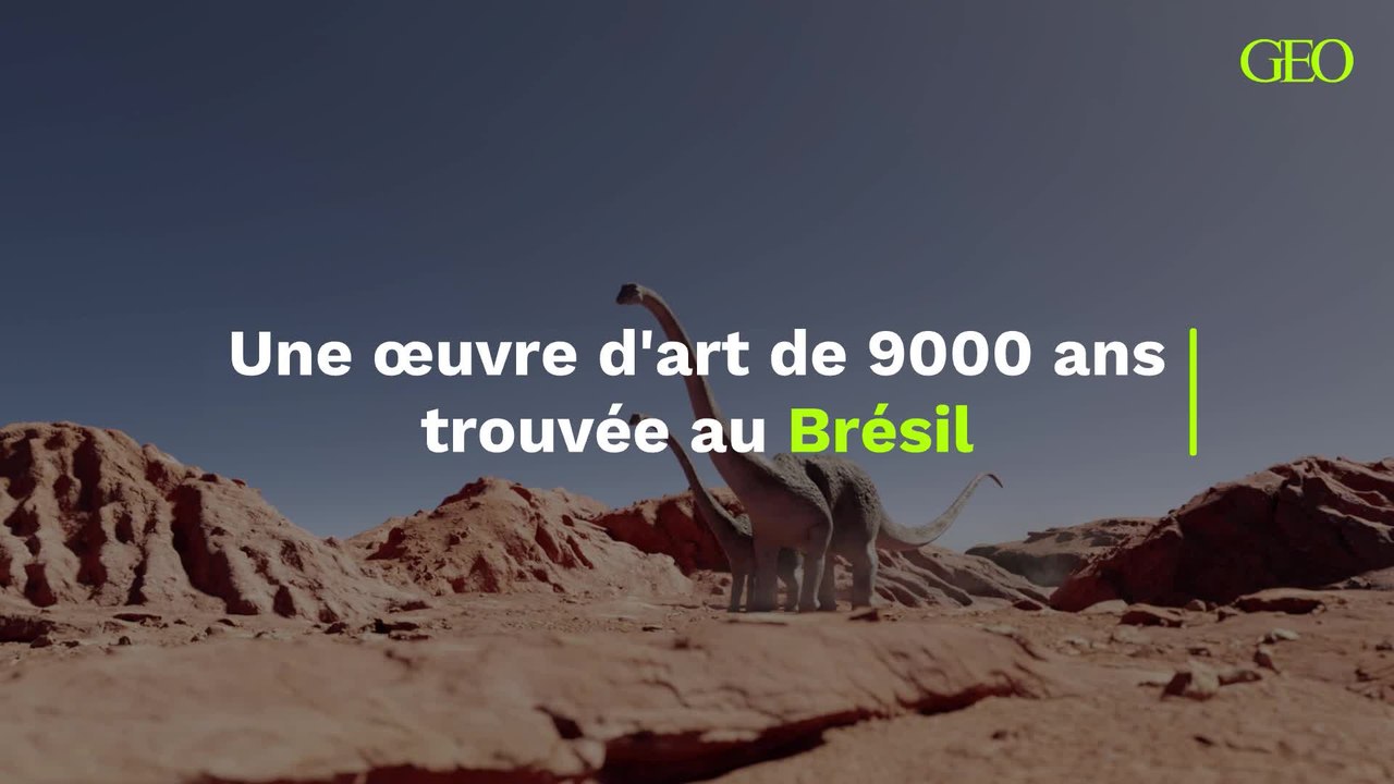 Il y a plus de 9 000 ans au Brésil, des hommes ont gravé des œuvres d’art à quelques centimètres d’empreintes de dinosaures