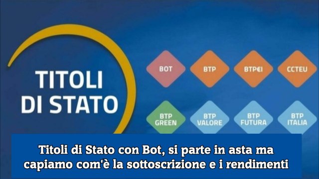 Titoli di Stato con Bot, si parte in asta ma capiamo com'è la sottoscrizione e i rendimenti