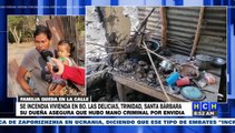 ¡Triste! Acongojada mujer denuncia que le metieron fuego a su casa en Santa Bárbara