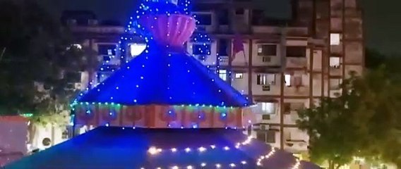 नवरात्रि के पूर्व अद्भुत नजारा माता के दरबार का
