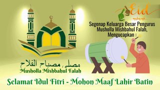 Musholla Mishbahul Falah - Selamat Idul Fitri 1445H