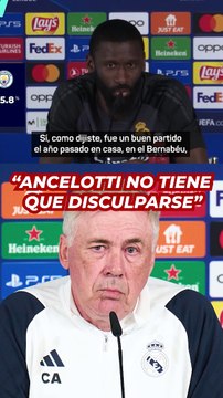 RÜDIGER: ANCELOTTI NO me tiene que pedir PERDÓN por lo de MANCHESTER, aunque no me GUSTASE