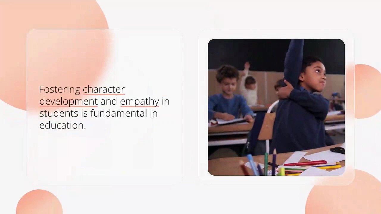 Nurturing Character and Empathy The Crucial Role of Education