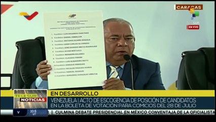 Amoroso: 37 partidos inscritos cumplieron la normativa legal venezolana