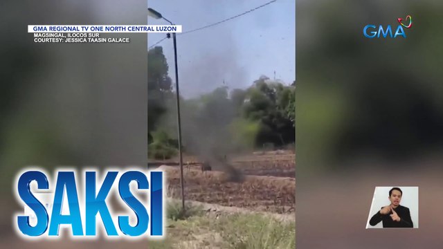 Buhawi, namataan sa bukid malapit sa isang bahay | Saksi