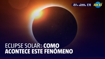 Eclipse solar total acontece nesta segunda-feira