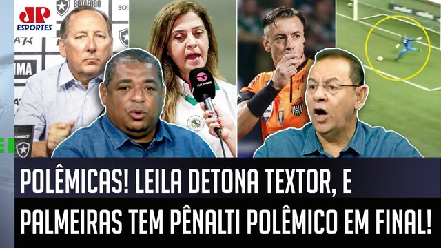É A GRANDE VERGONHA DO FUTEBOL BRASILEIRO! Leila DETONA Textor, e PÊNALTI do Palmeiras dá POLÊMICA