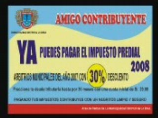 SPOT DE RENTAS para TV