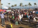 Eclissi totale di sole, folla radunata in Messico in attesa dell'evento
