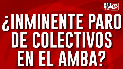 ¿Inminente paro de colectivos en el AMBA?