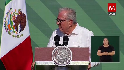 Rocha Moya destaca obras de AMLO como las de griegos y romanos