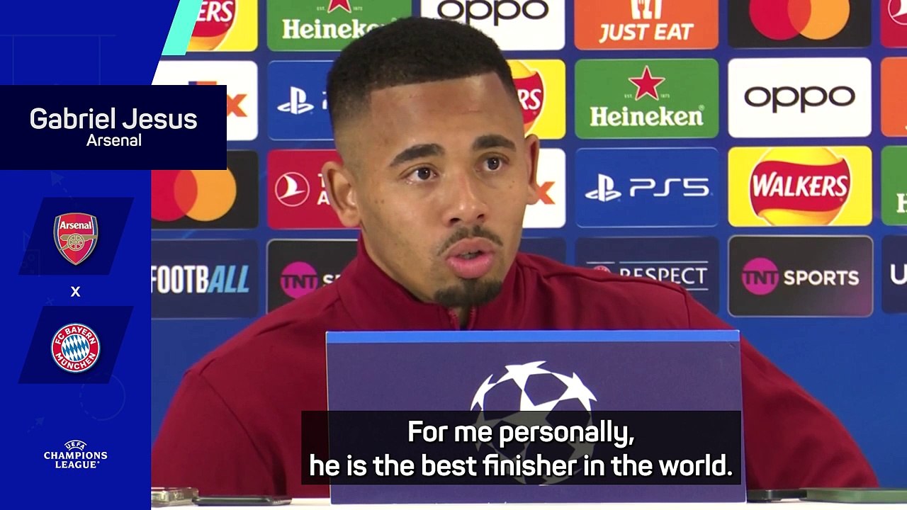 Jesus calls Bayern's Kane 'the best finisher in the world'