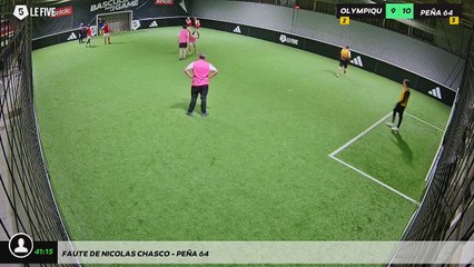 Faute de Nicolas CHASCO - PEÑA 64