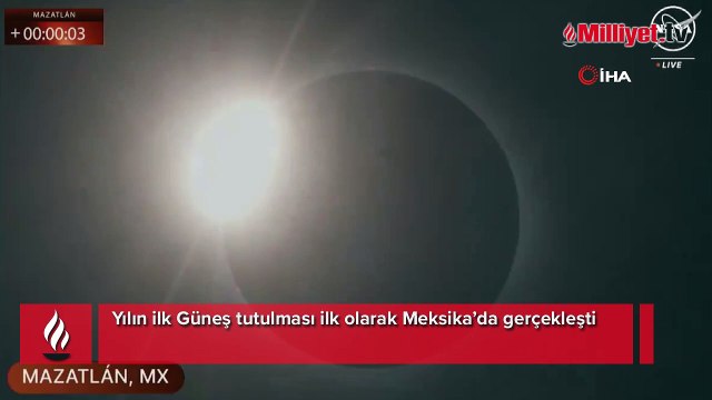 Heyecanla takip edildi! Yılın ilk Güneş tutulması gerçekleşti